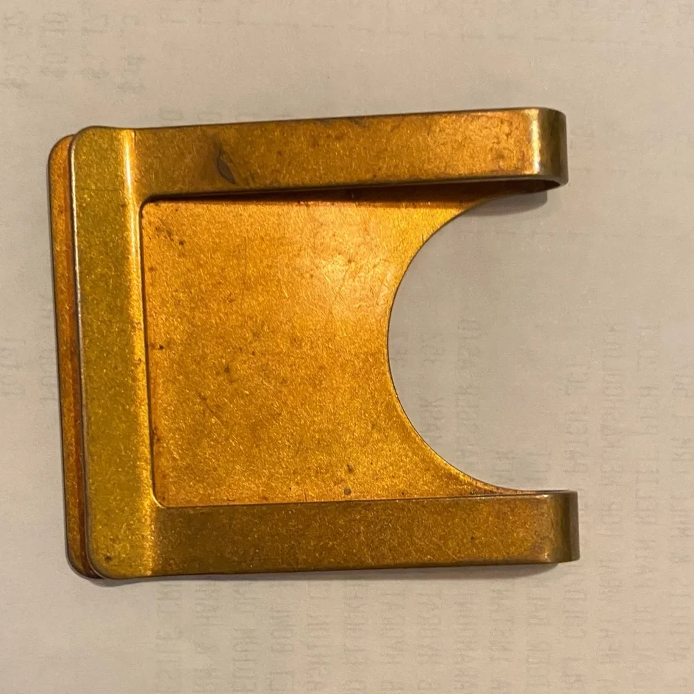 Vintage 'Number 1 Dad' Brass Money Clip